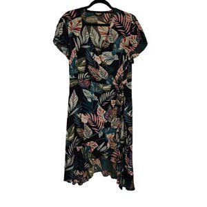 EUC Floral Wrap Dress